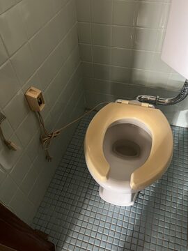 ウォシュレット交換 施工前の様子